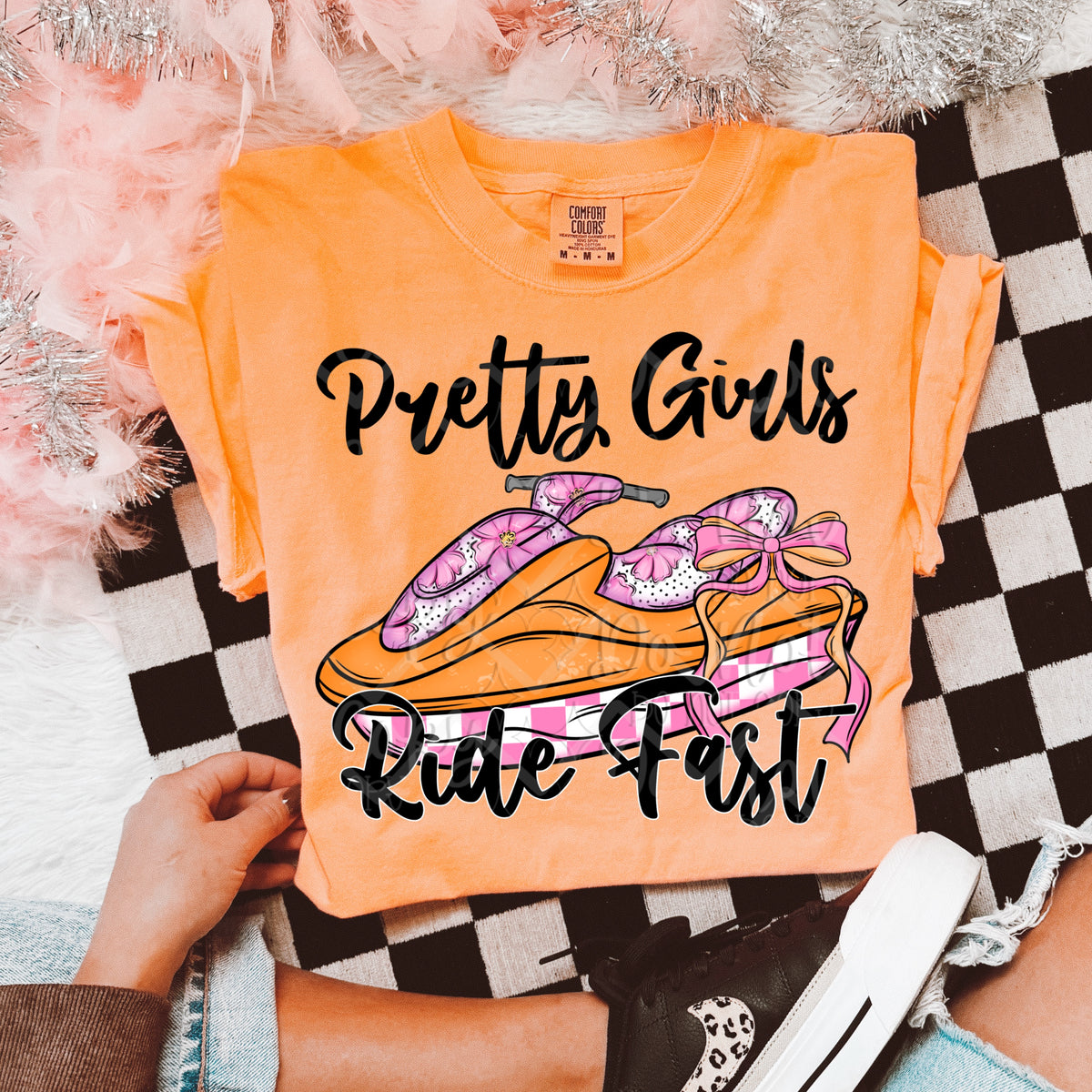 Jet Ski Pretty girls ride fast (Virgo) DTF transfer