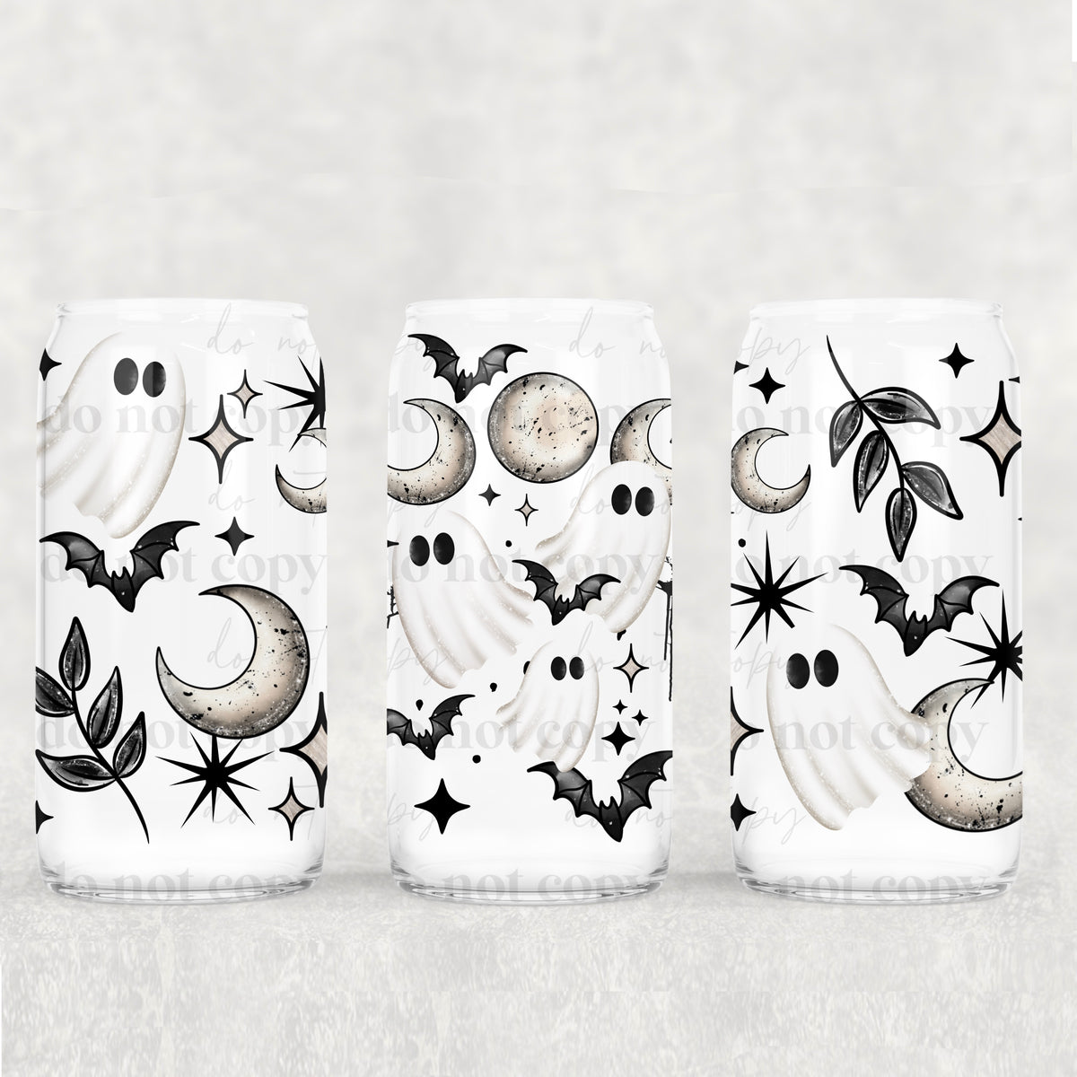 2506 ghosts with moons (CSC) UV DTF WRAP