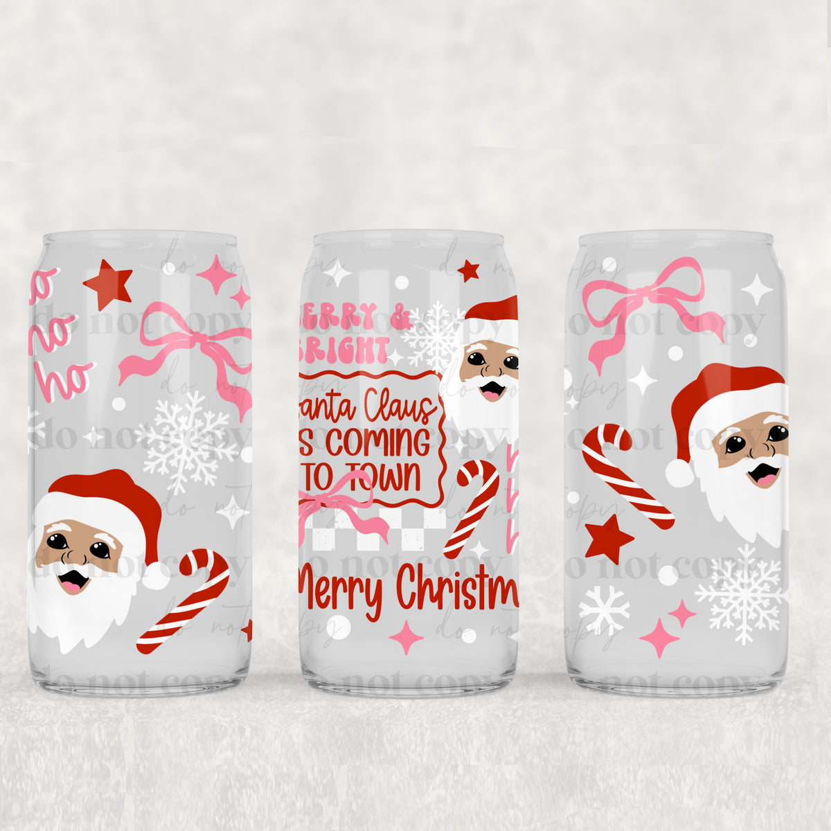 2505 santa is coming to town (CSC) UV DTF WRAP