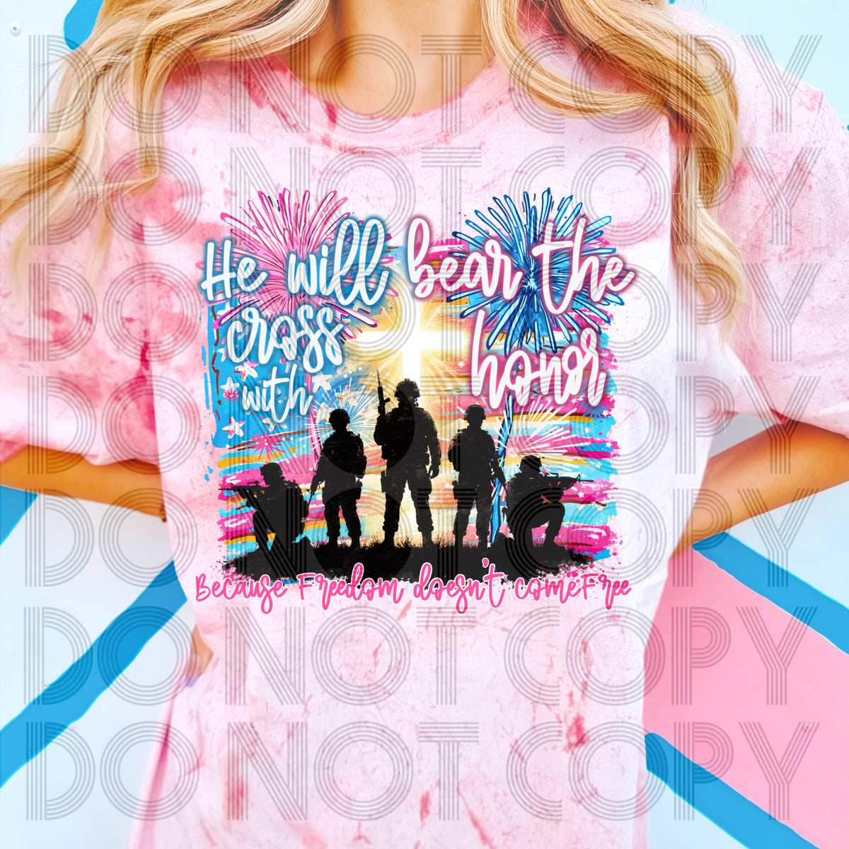 He will bear the cross with honor (Renewed) DTF Transfer