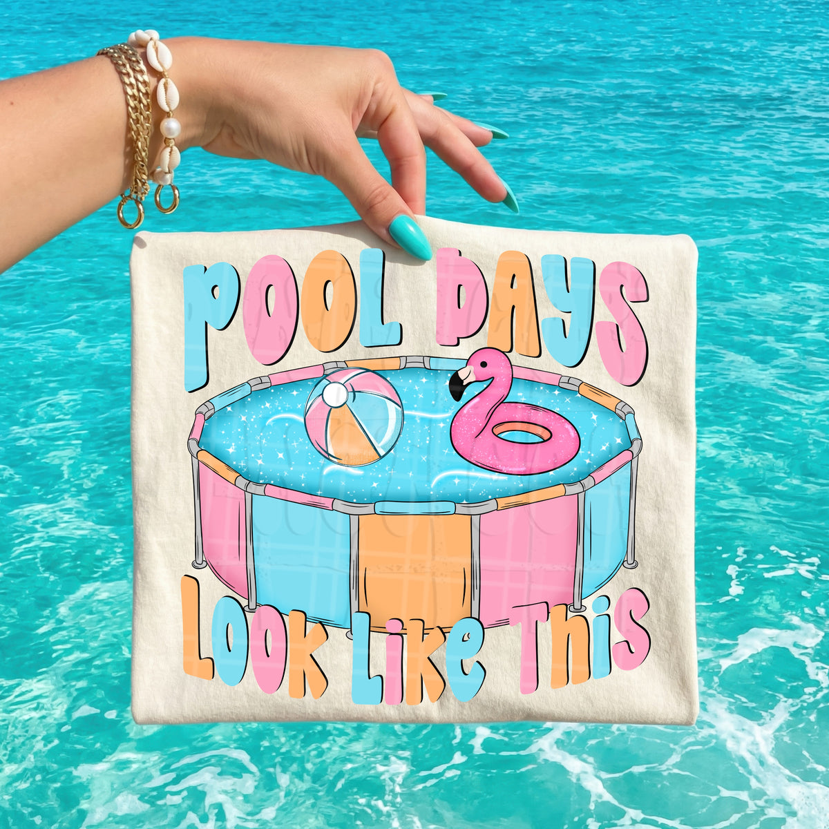Pool days look like this (Virgo) DTF Transfer
