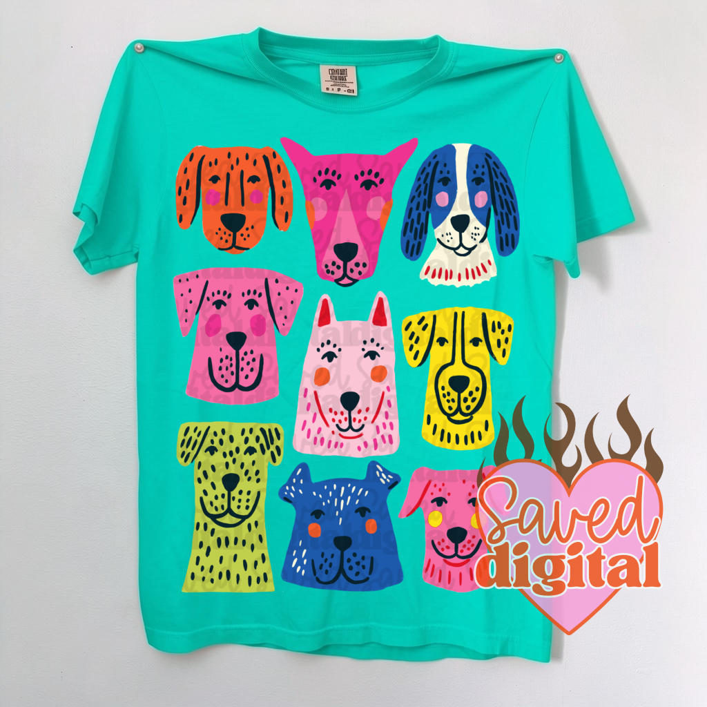 Dog collage (Saved) DTF Transfer