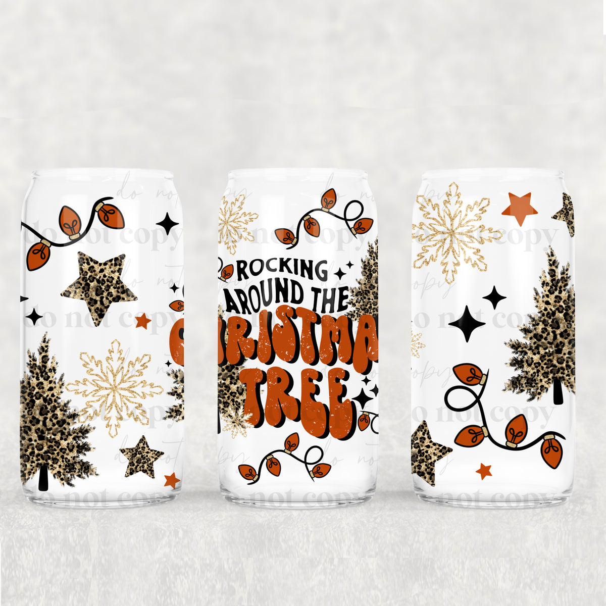 2541 rocking around the christmas tree (CSC) UV DTF WRAP