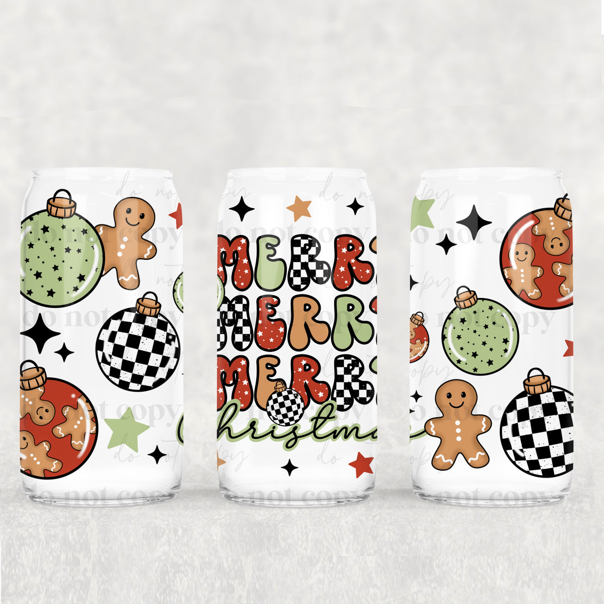 2548 merry merry merry christmas (CSC) UV DTF WRAP