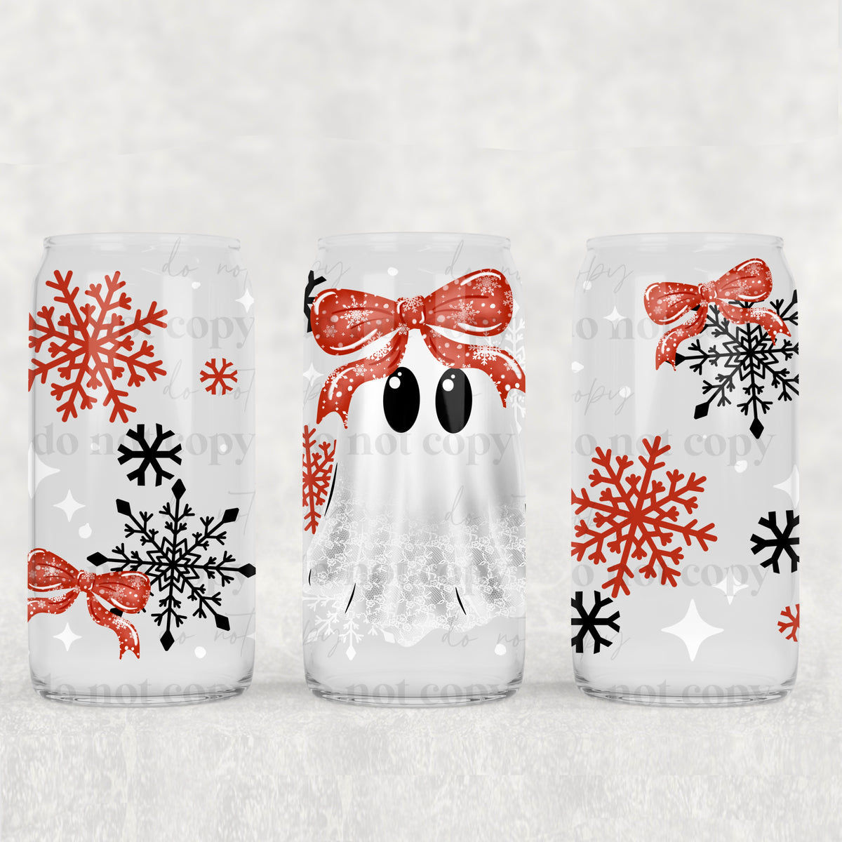 2552 ghost with orange bow (CSC) UV DTF WRAP