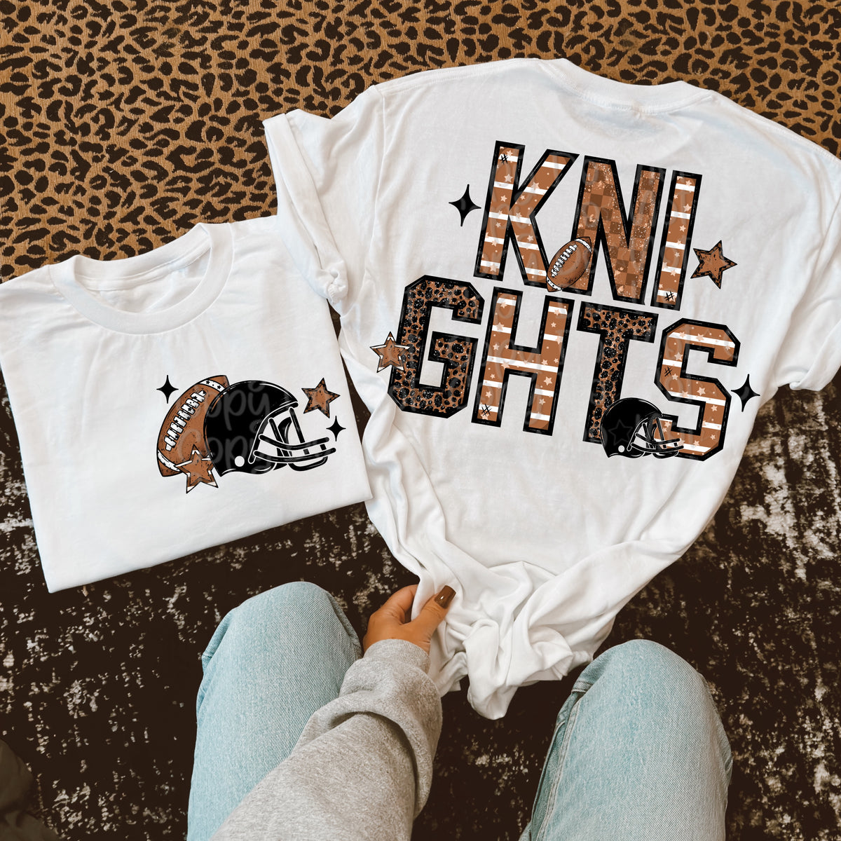 Knights Football Mascot BACK (Virgo) 109632 DTF transfer