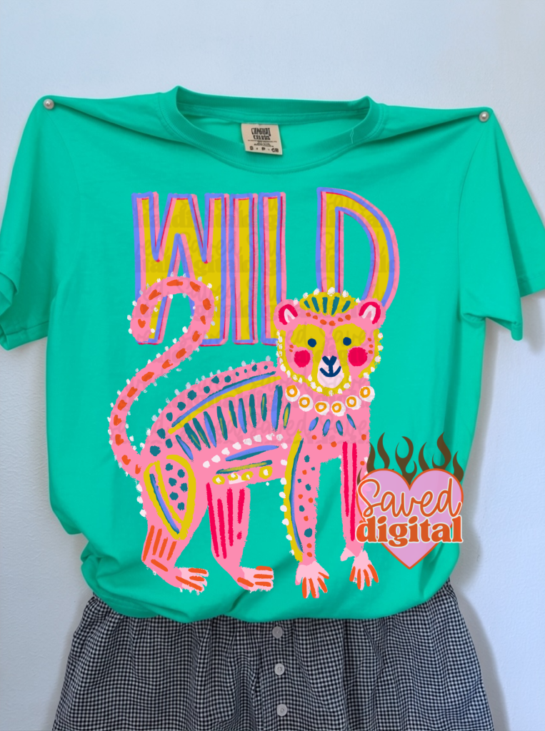 Wild monkey (Saved) DTF Transfer