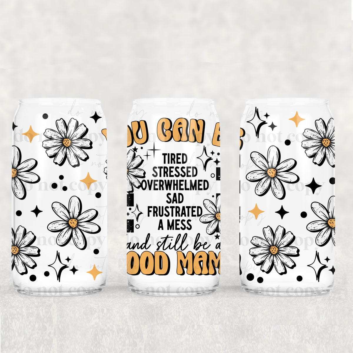 tired stressed 2570 (CSC) UV DTF WRAP