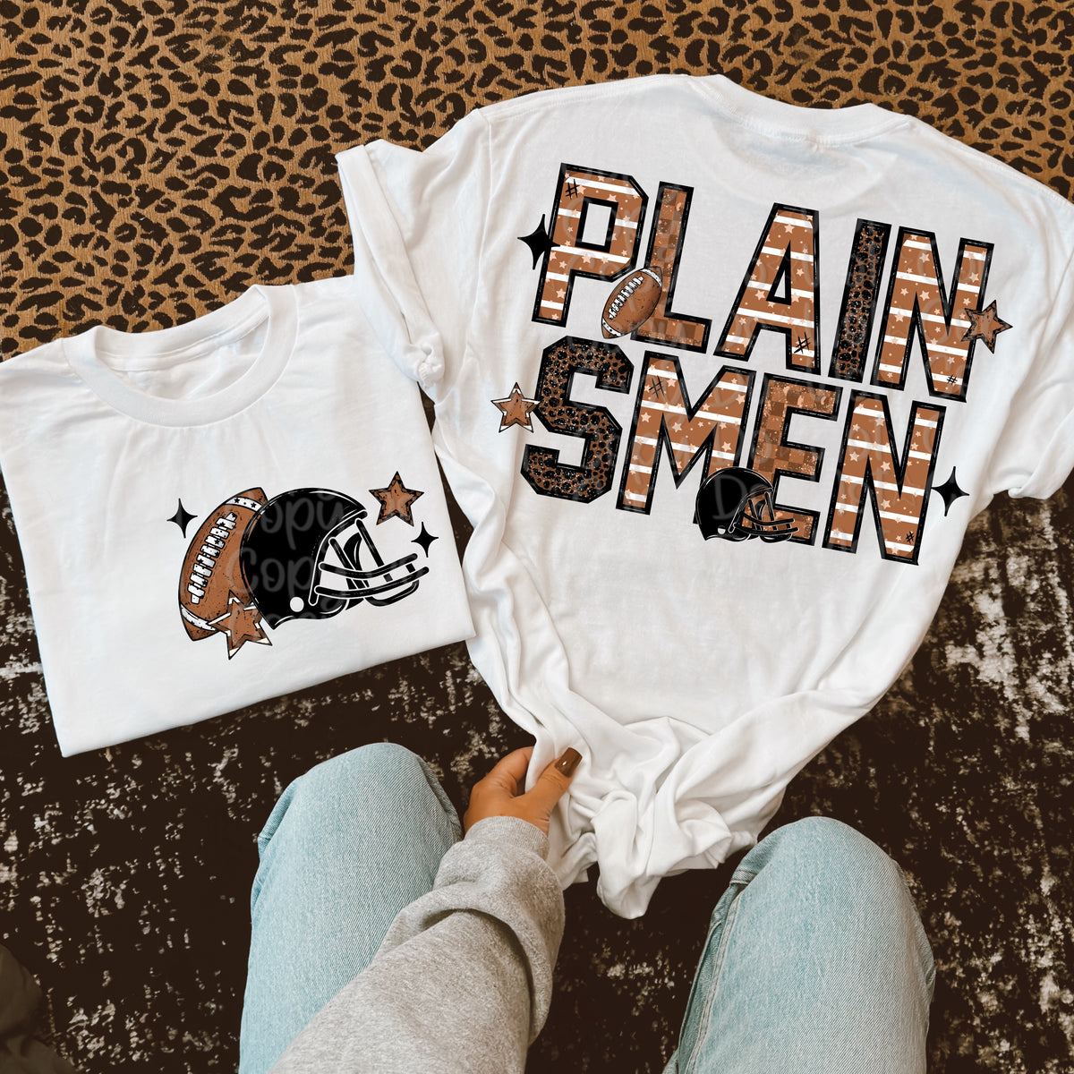 Plainsmen Football Mascot BACK (Virgo) 109641 DTF transfer