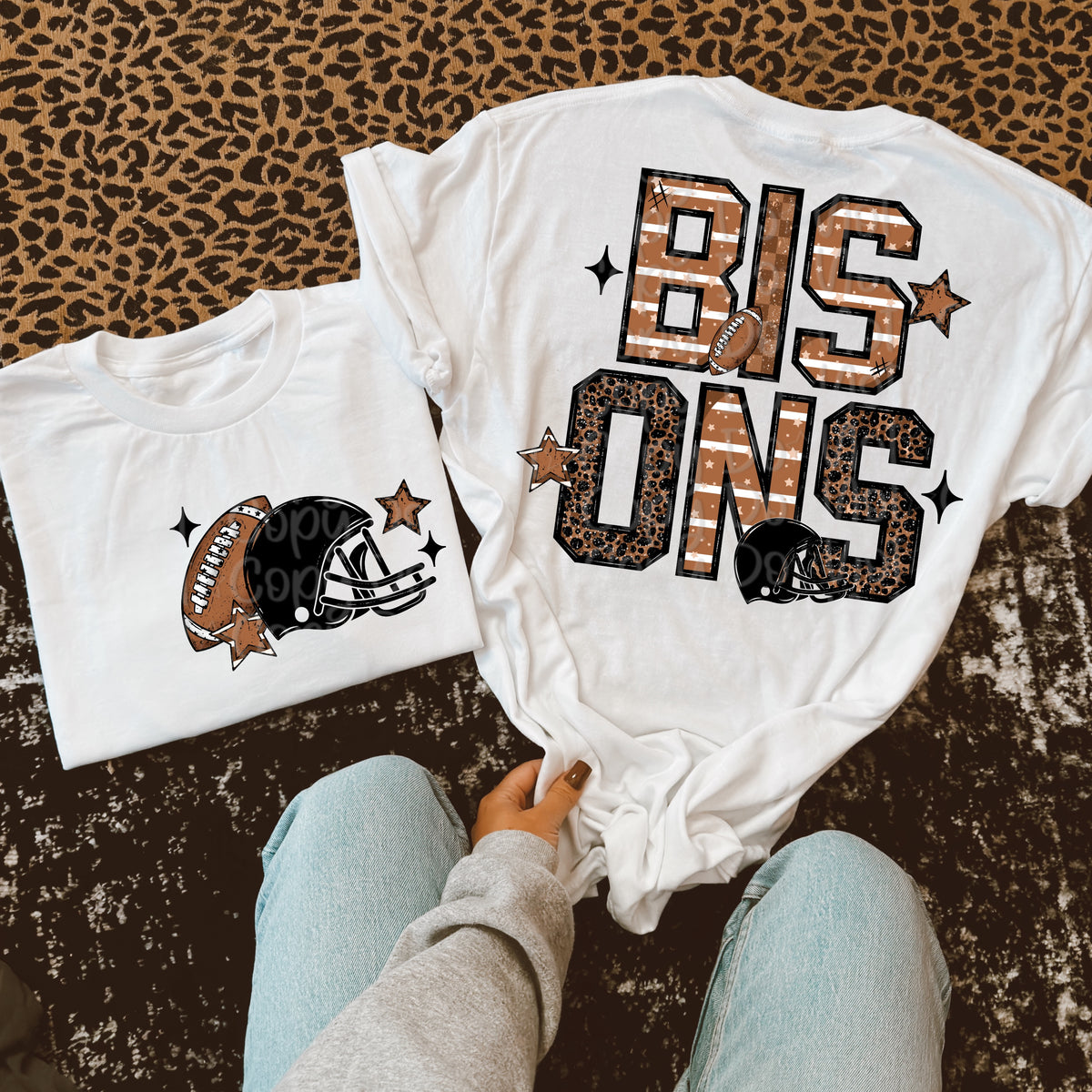 Bisons Football Mascot BACK (Virgo) 109643 DTF transfer