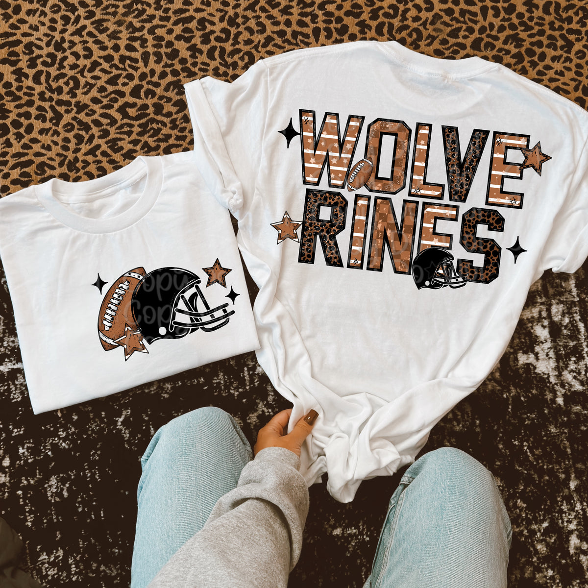 Wolverines Football Mascot BACK (Virgo) 109644 DTF transfer