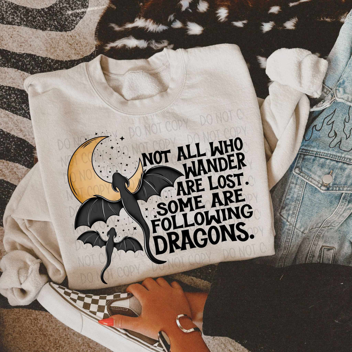 Not All Who Wander Are Lost (SWD) 78572 DTF Transfer