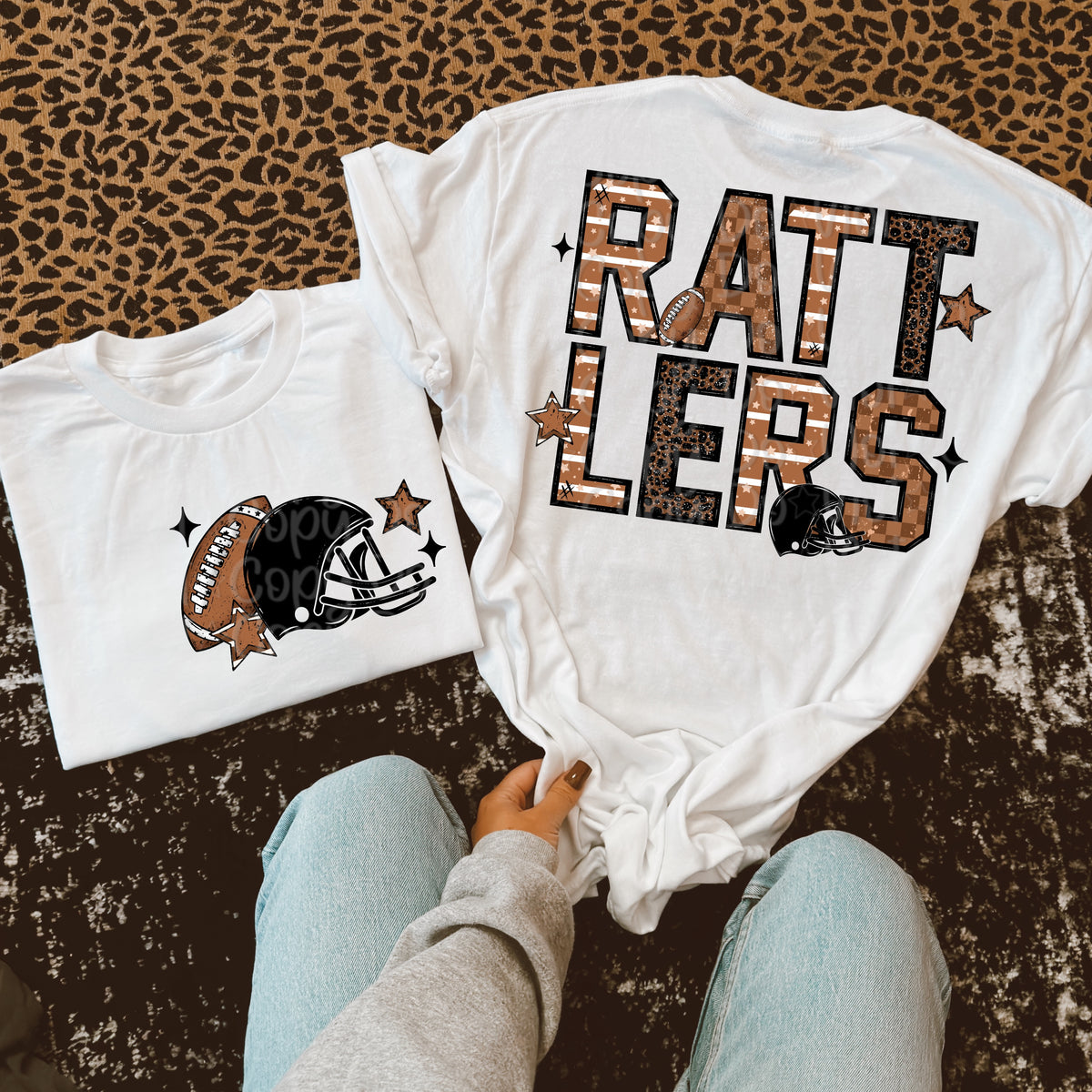 Rattlers Football Mascot BACK (Virgo) 109645 DTF transfer