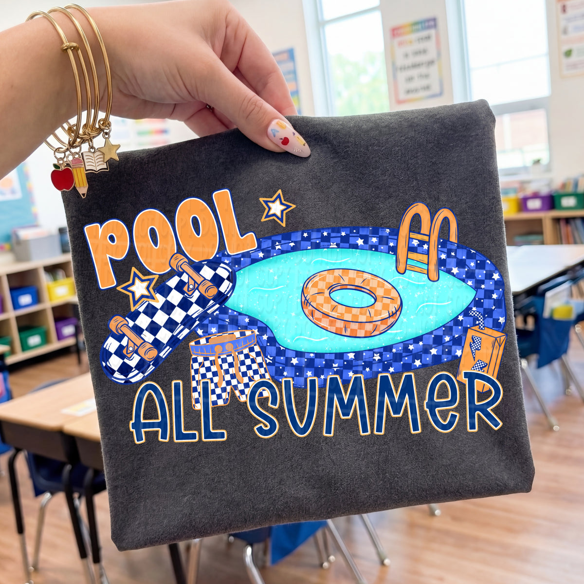 Pool all summer (Virgo) DTF Transfer