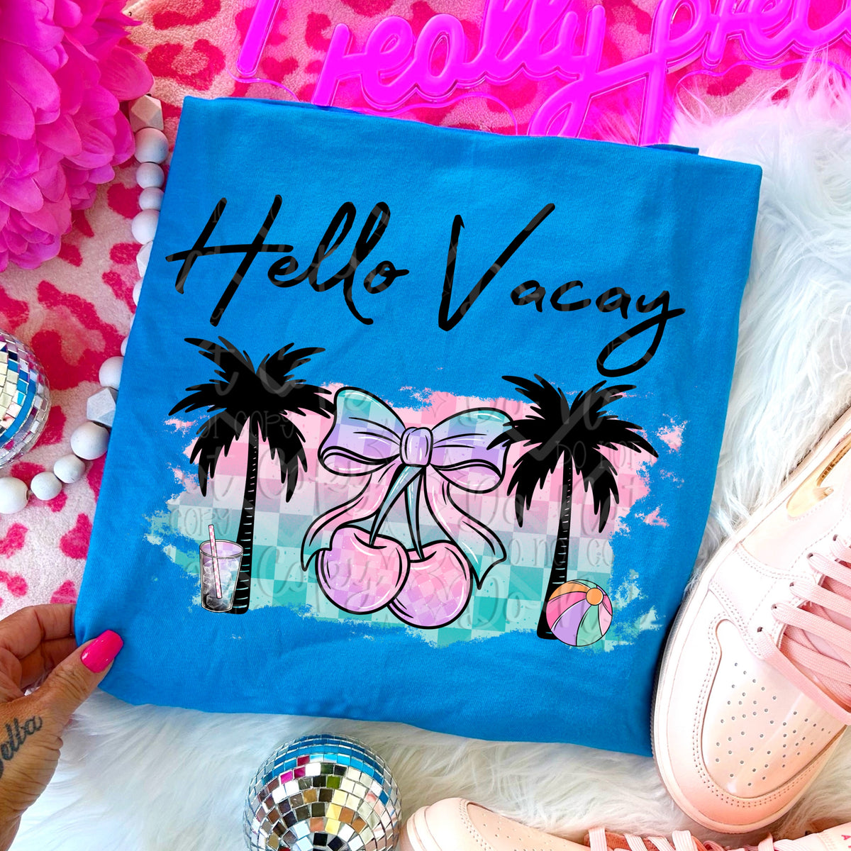 Hello Vacay (VIRGO) DTF transfer