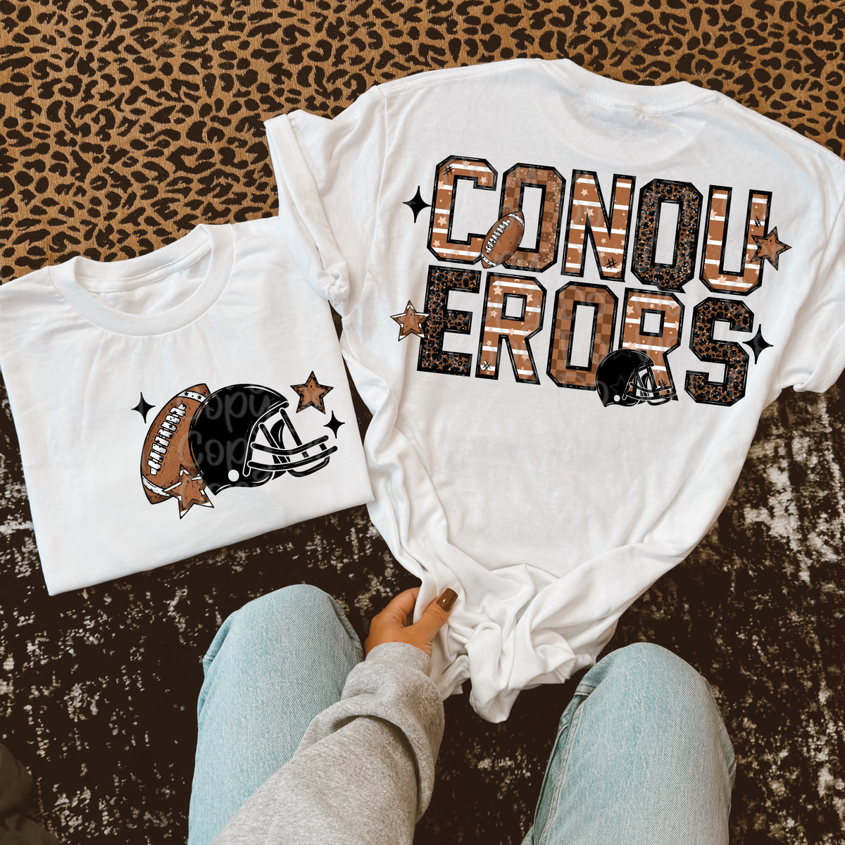 Conquerors Football Mascot BACK (Virgo) 109652 DTF transfer