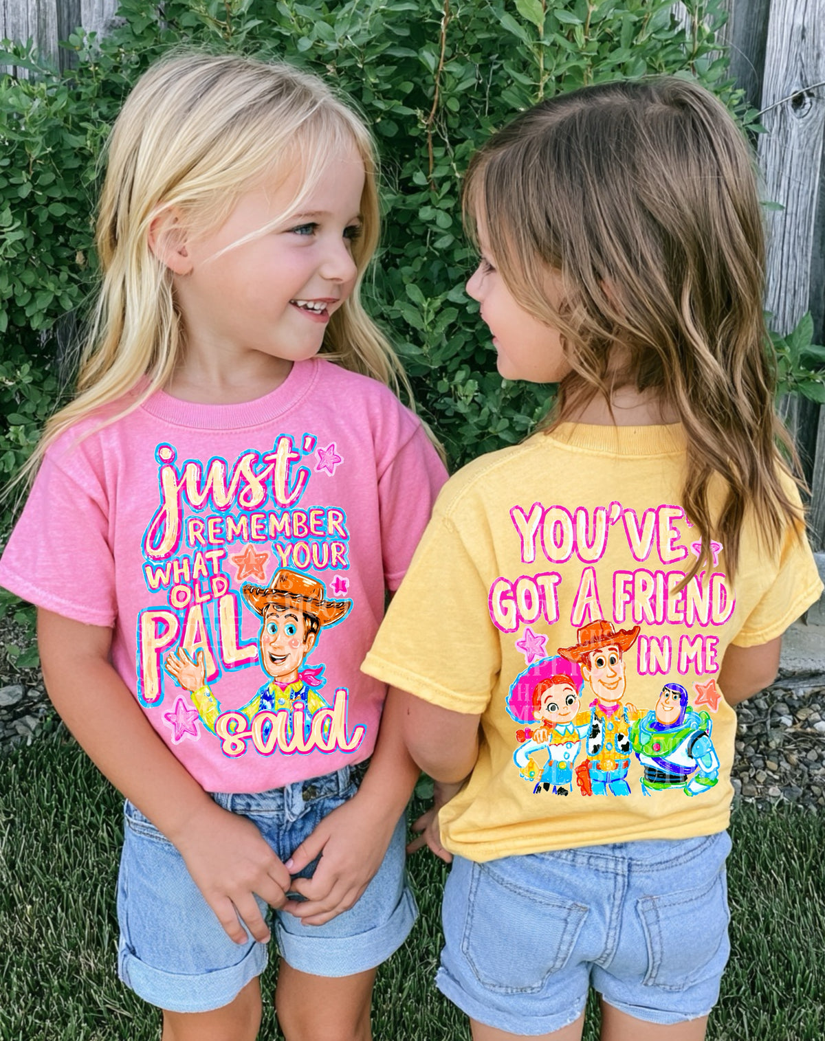 You've got a friend in me cowgirl, cowboy, astronaut GIRL (BACK ONLY) (SSD) DTF Transfer