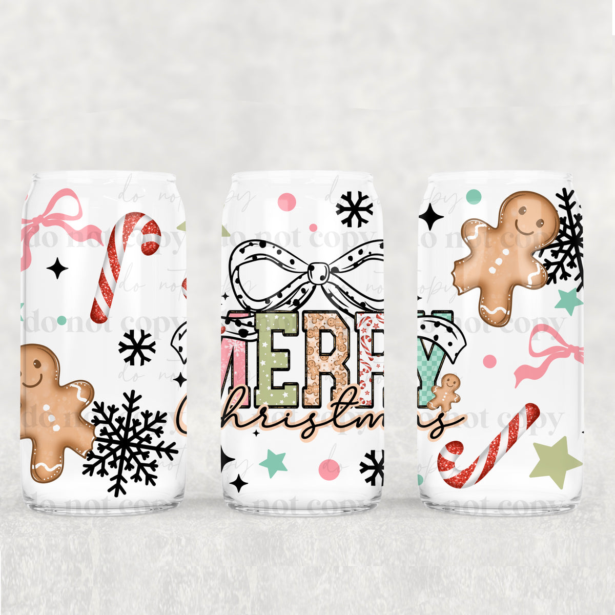 merry christmas 2670(CSC) UV DTF WRAP