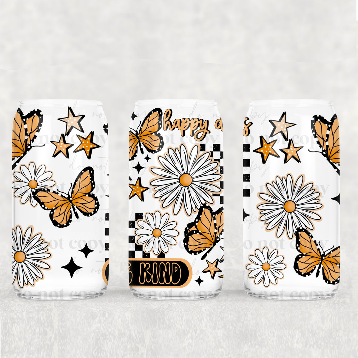 be kind with butterflies 2690(CSC) UV DTF WRAP
