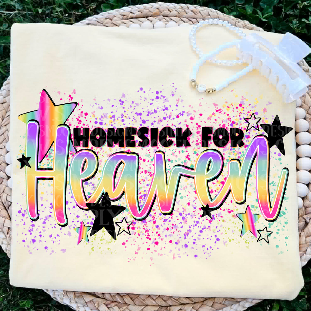 Homesick for Hevan splatter (SSD) DTF Transfer