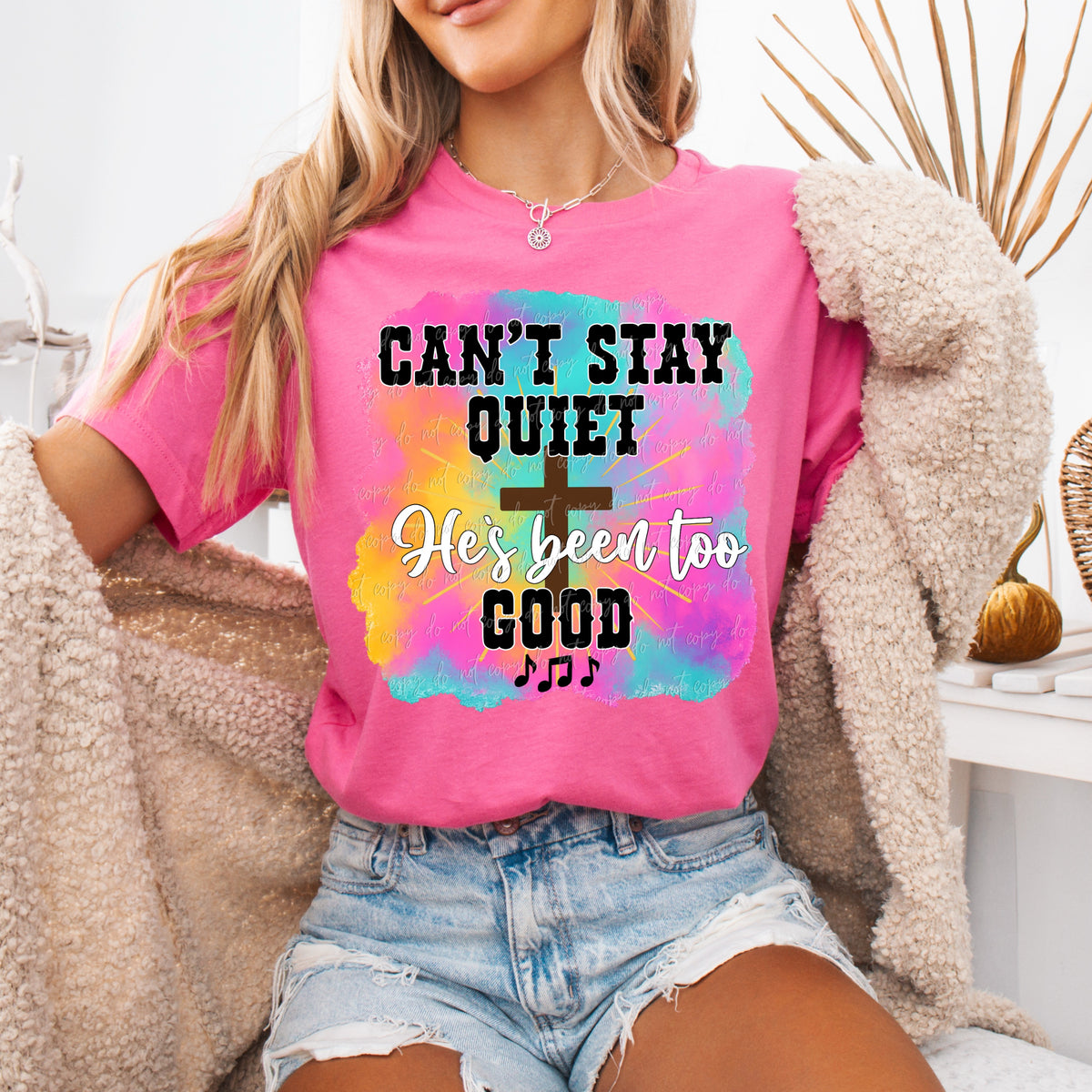 Can't stay quiet he's been too good (VIRGO) DTF transfer