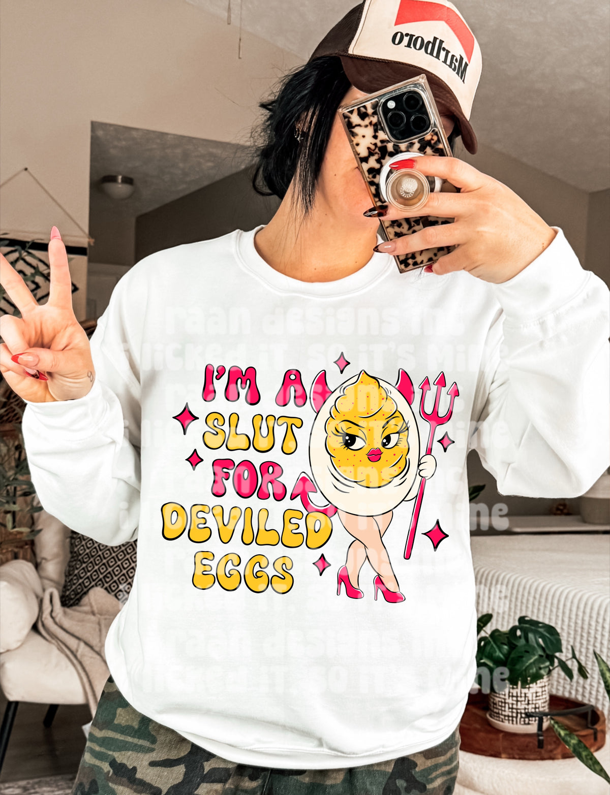 I'm a slut for deviled eggs DTF Transfer