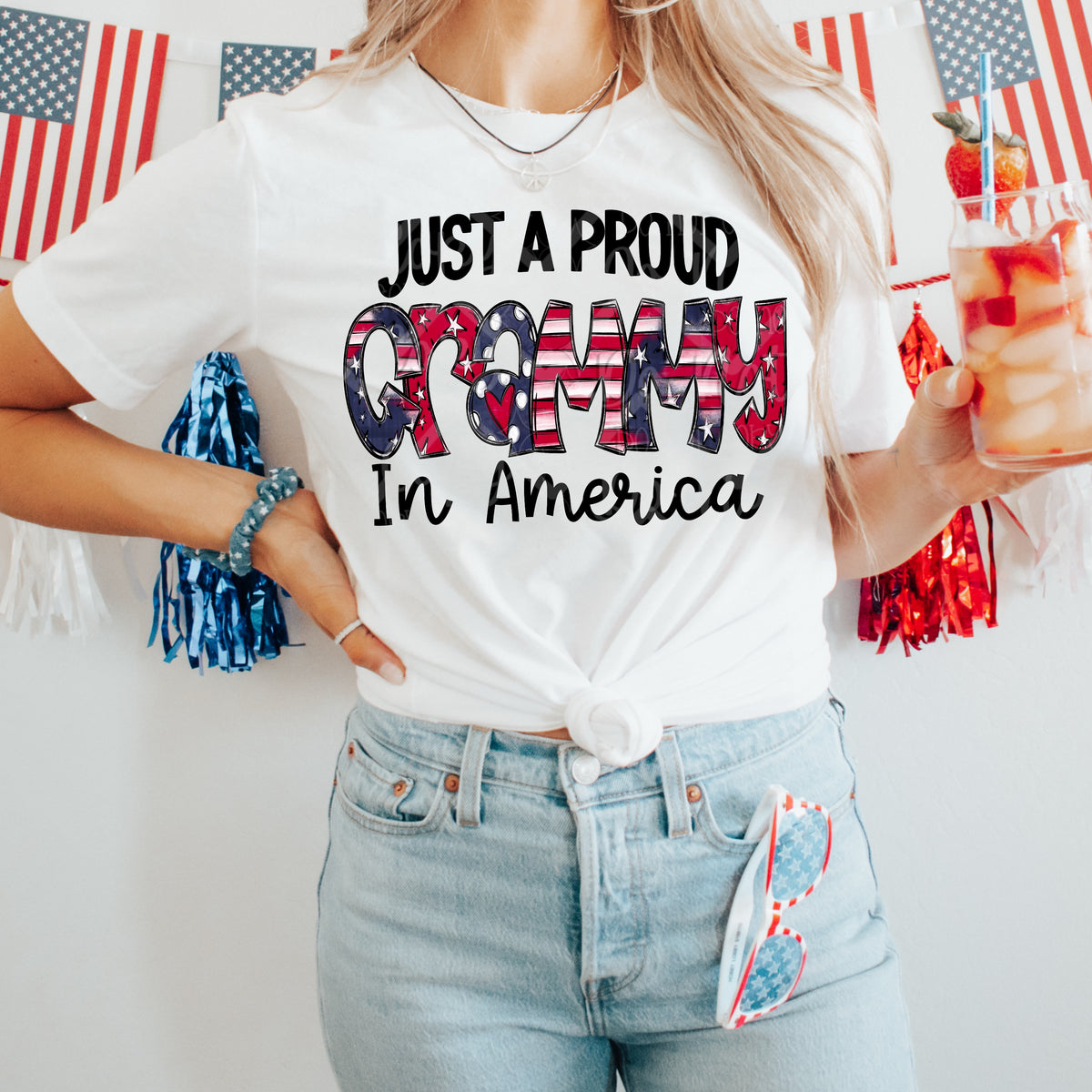 Just a proud Grammy in America (VIRGO) DTF transfer