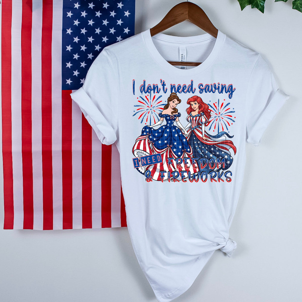 I don't need saving patriotic princess (SSD) DTF Transfer