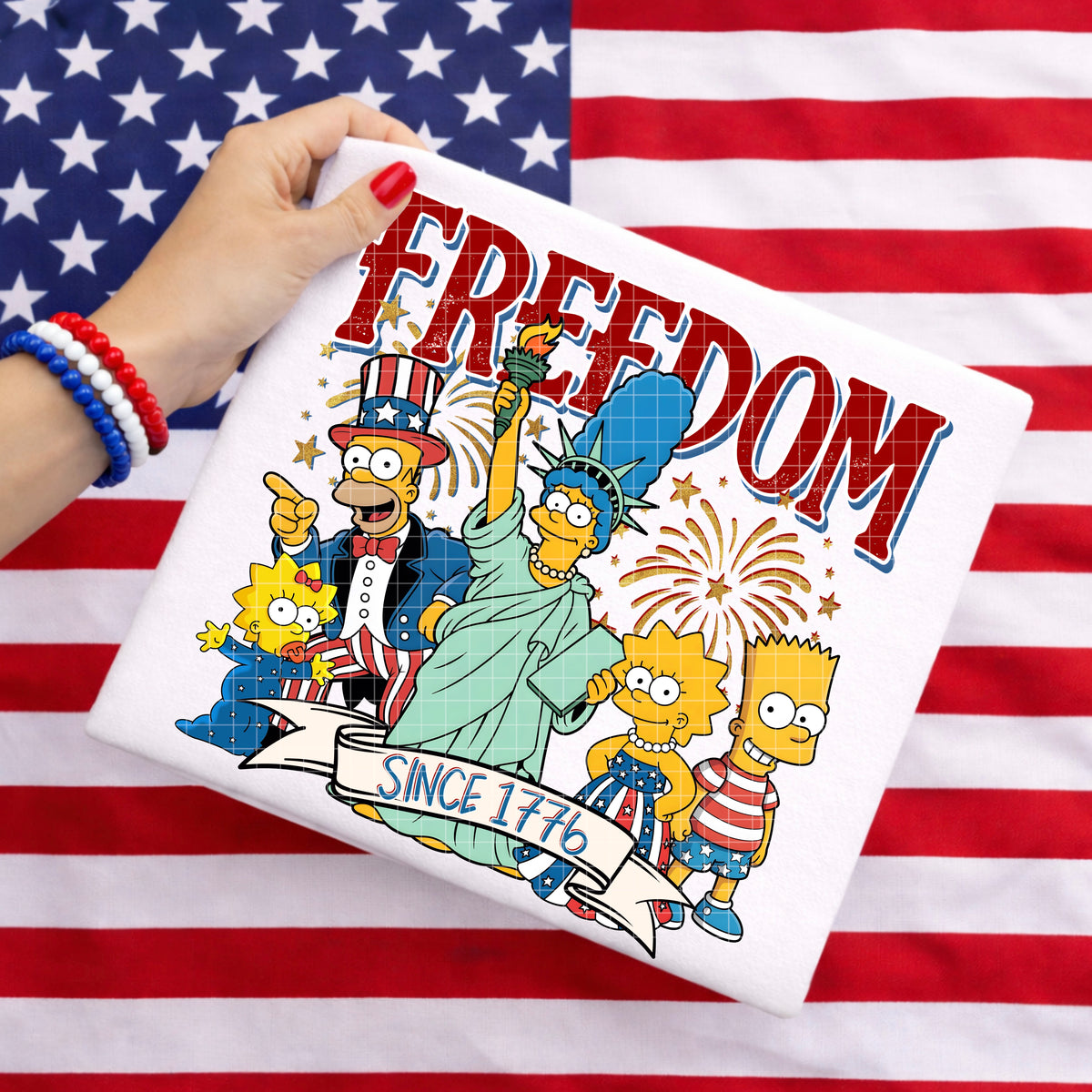 Freedom since 1776 yellow people (SSD) DTF Transfer