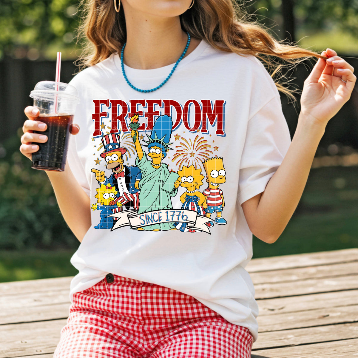 Freedom since 1776 yellow people (SSD) DTF Transfer
