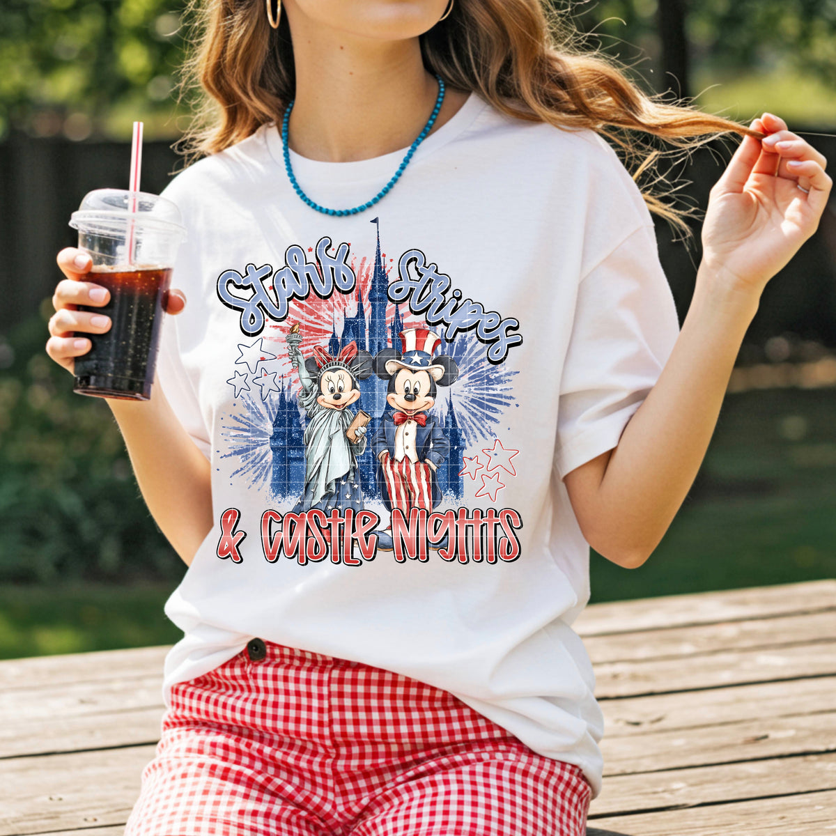 Stars stripes & castle nights (SSD) DTF Transfer