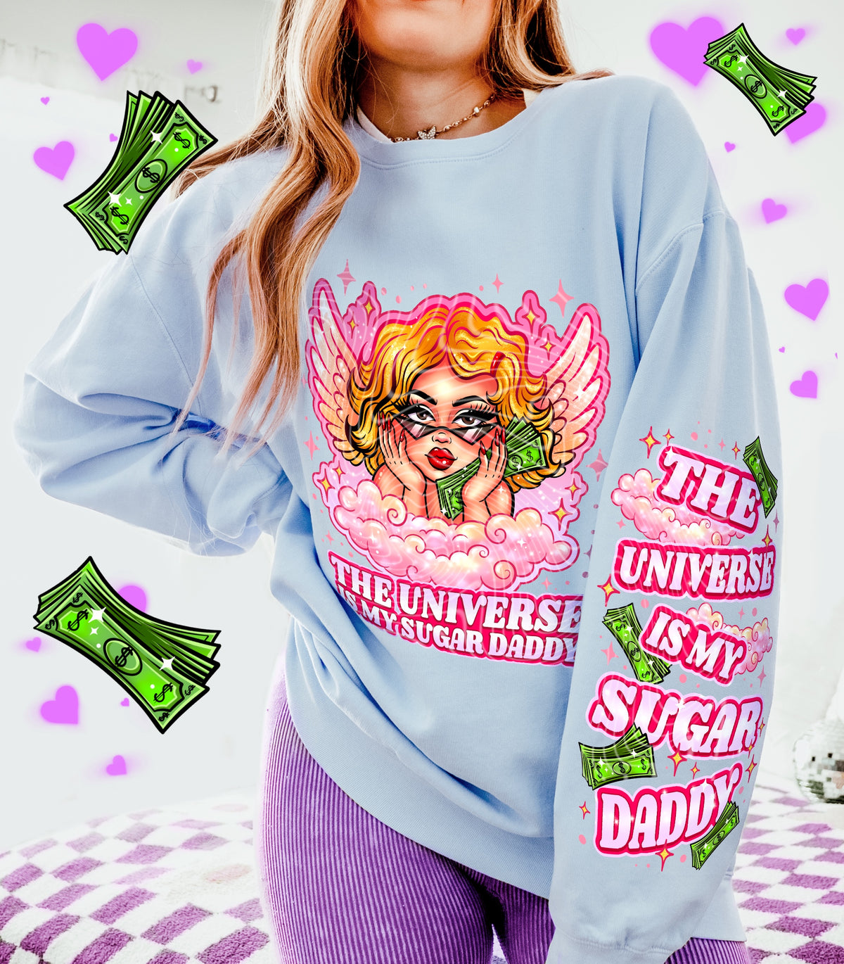 The universe is my sugar daddy (SLEEVE ONLY) (Gravitee) DTF Transfer
