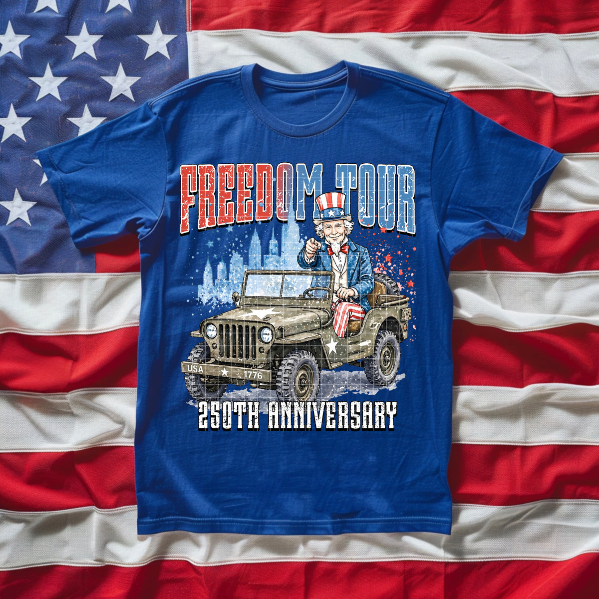 Freedom tour 250th anniversary (SSD) DTF Transfer