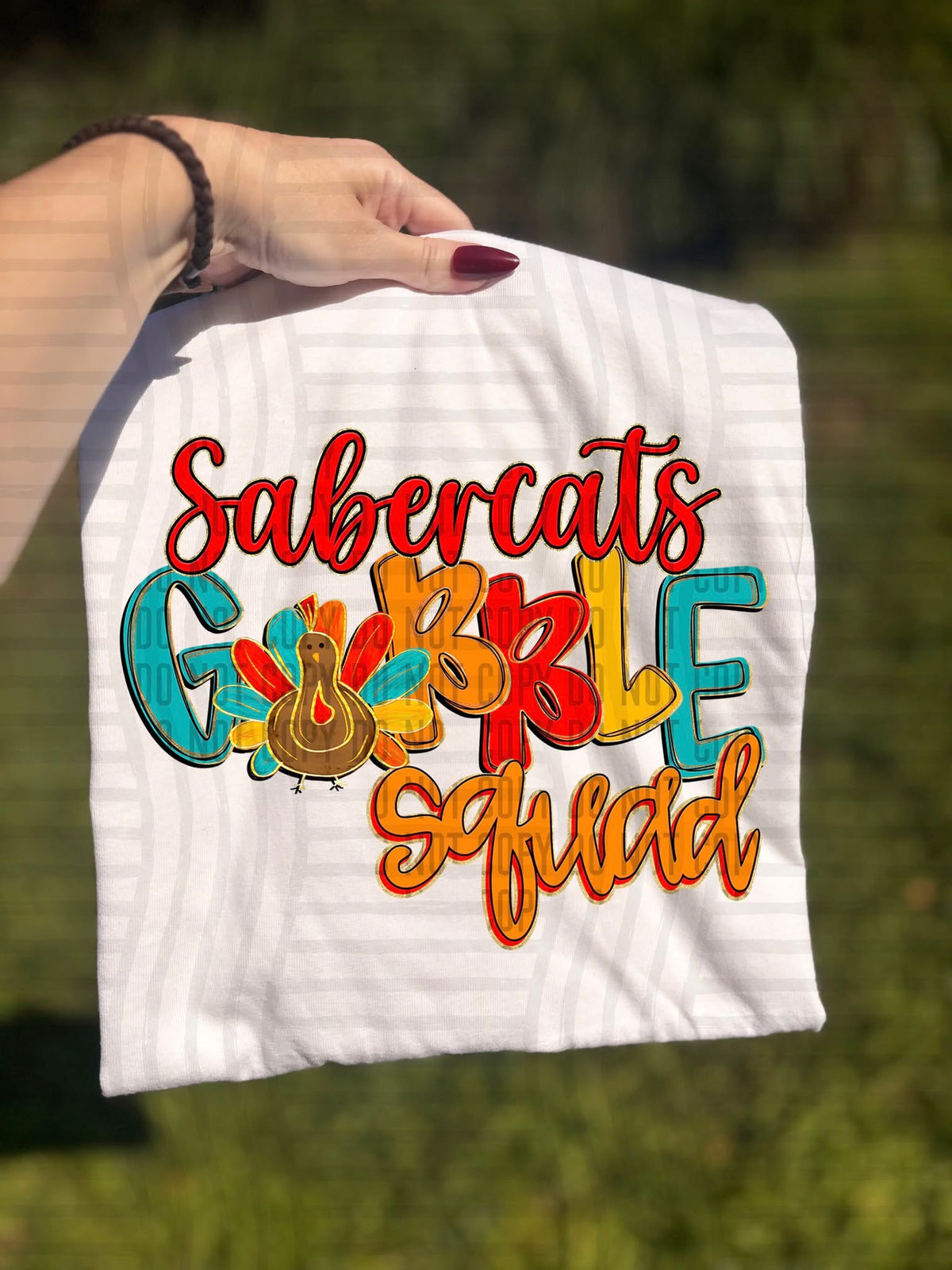 Sabercats Gobble Squad (Caplinger) DTF Transfers