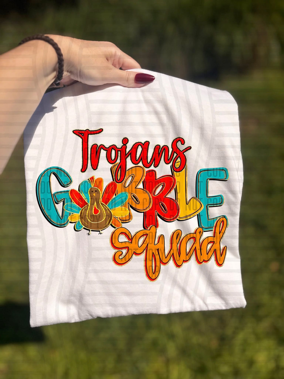 Trojans Gobble Squad (Caplinger) DTF Transfers