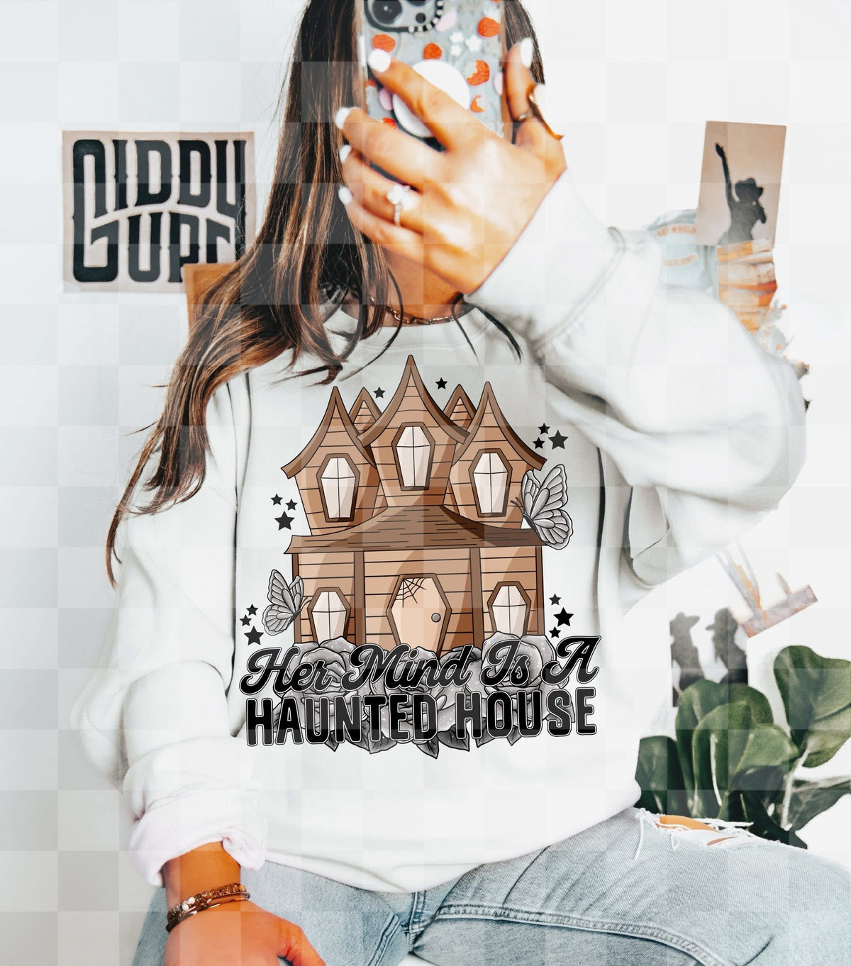 Her mind is a haunted house (Virgo) DTF Transfer