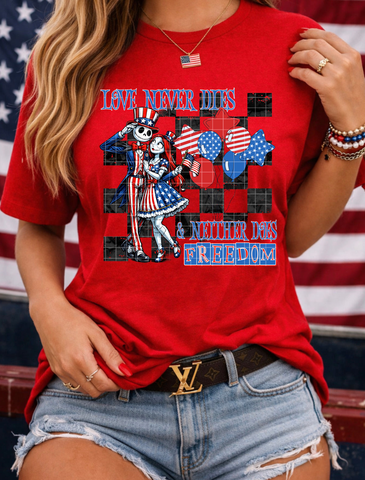 Love never dies & neither this freedom (SSD) DTF Transfer