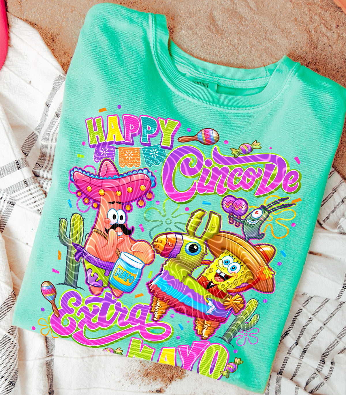 Spong cinco de mayo (FRONT ONLY) (Gravitee) DTF Transfer