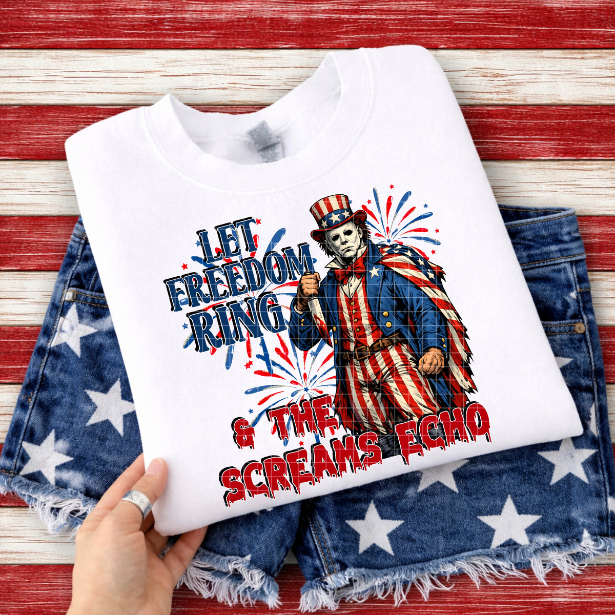 Let freedom ring & the screams echo (SSD) DTF Transfer