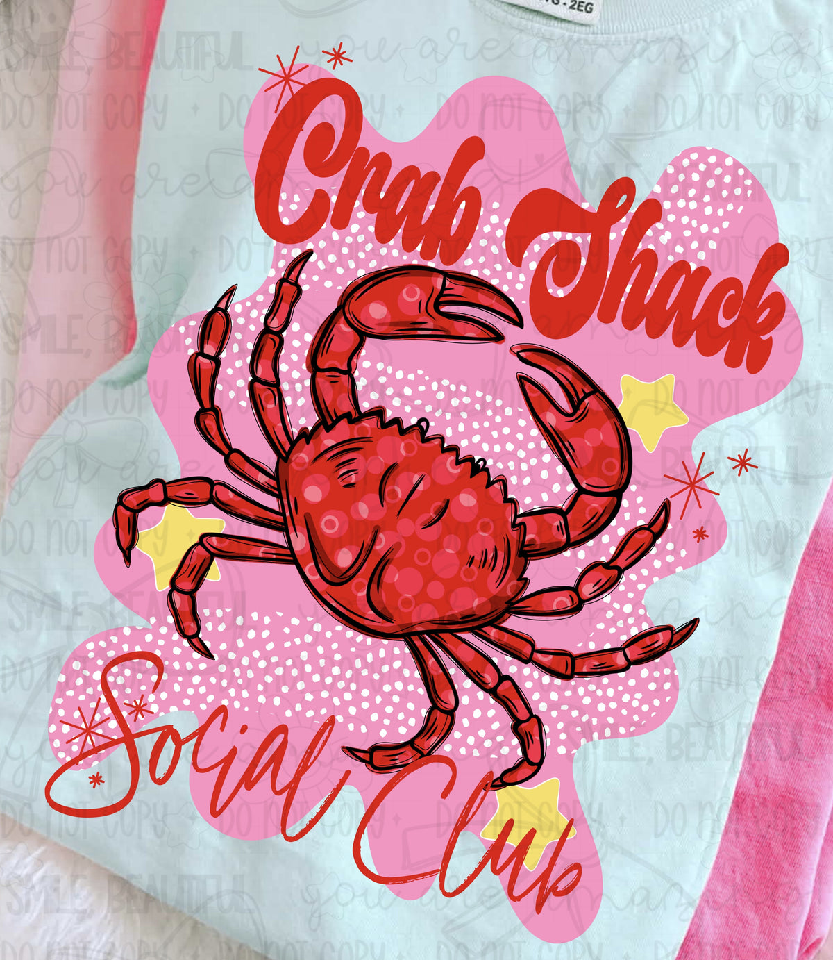 Crab shack social club (Carter) DTF Transfer