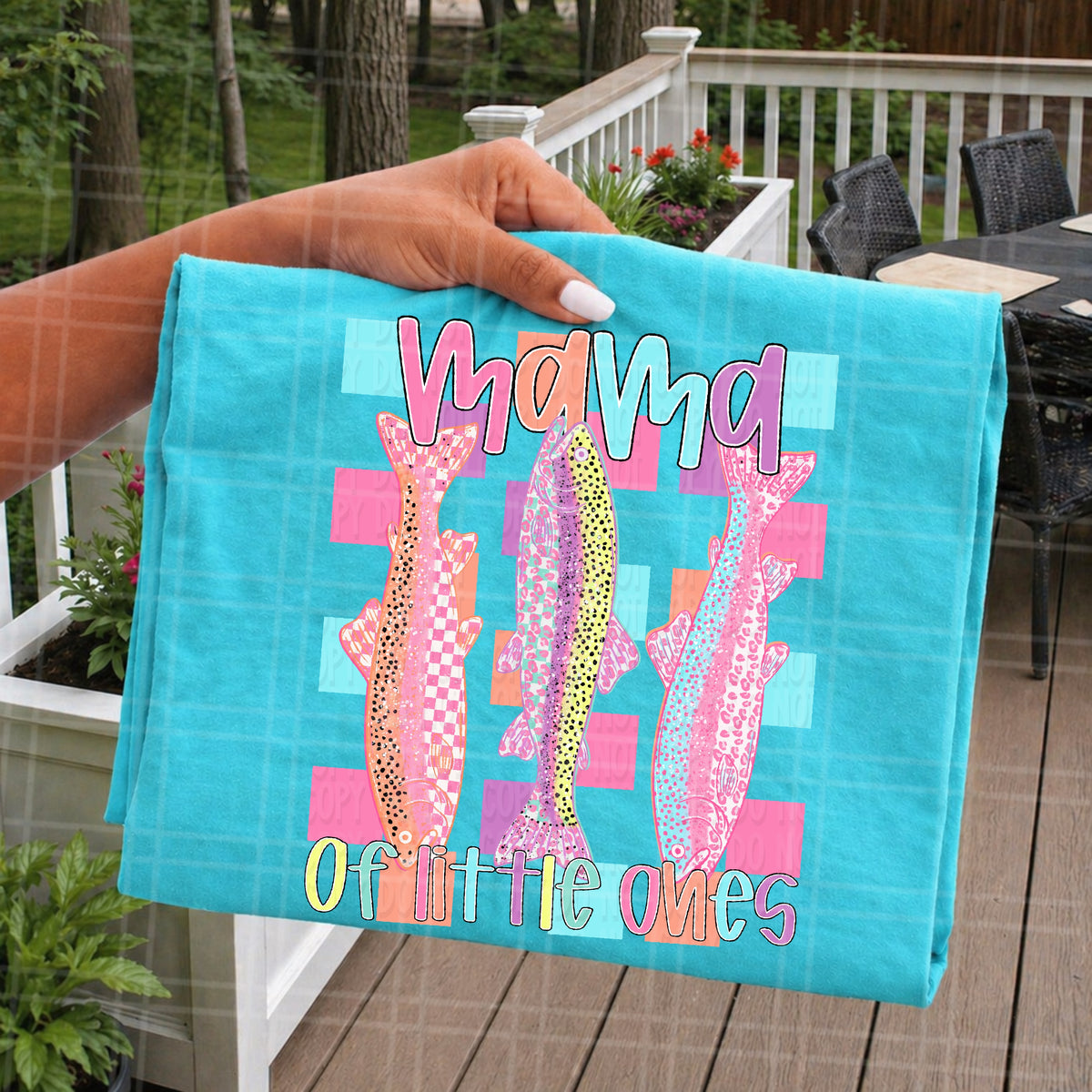 Mama of little ones fish (Virgo) DTF Transfer
