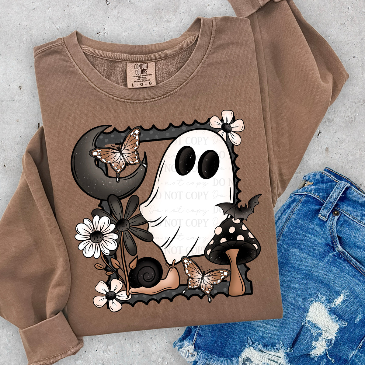 Ghost and Frame (ABD) 102541 DTF transfer
