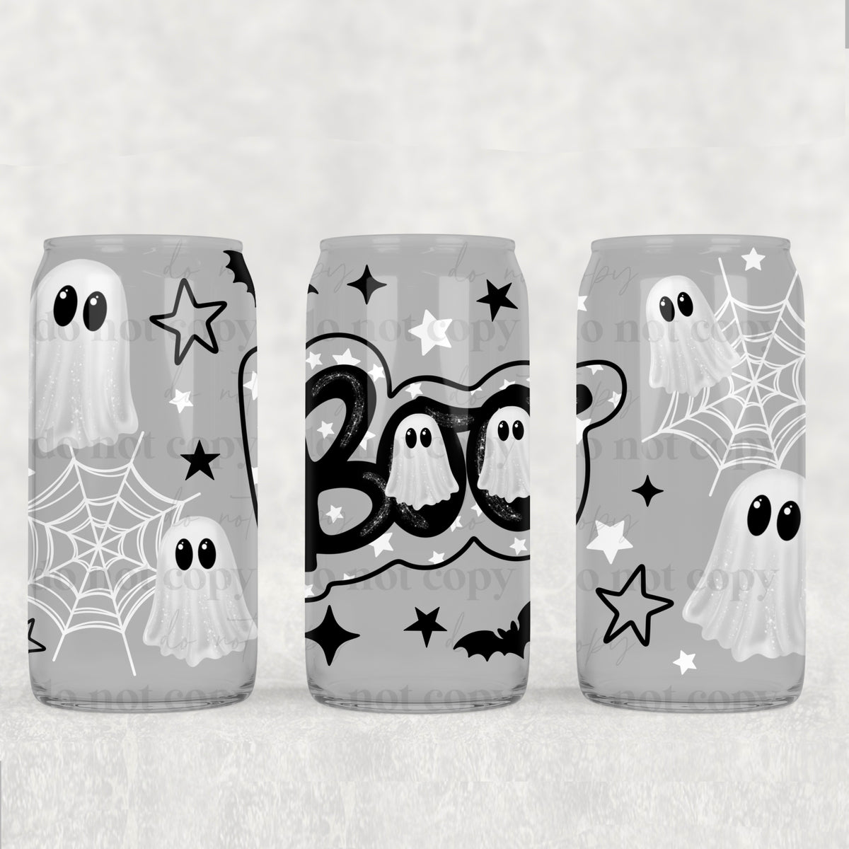 2913 black boo (CSC) UV DTF WRAP