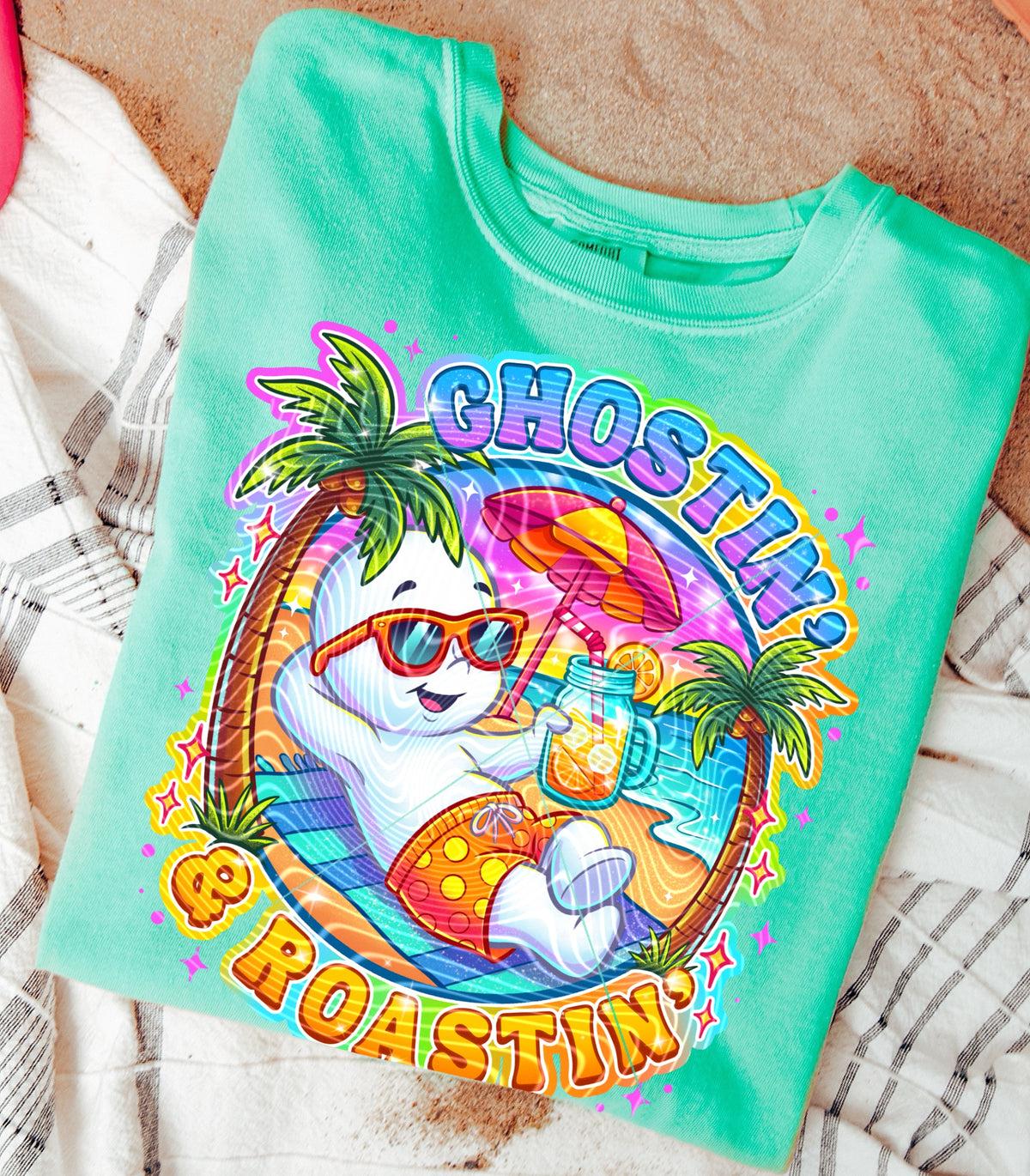 Ghostin' and roastin' (FRONT ONLY) (Gravitee) DTF Transfer