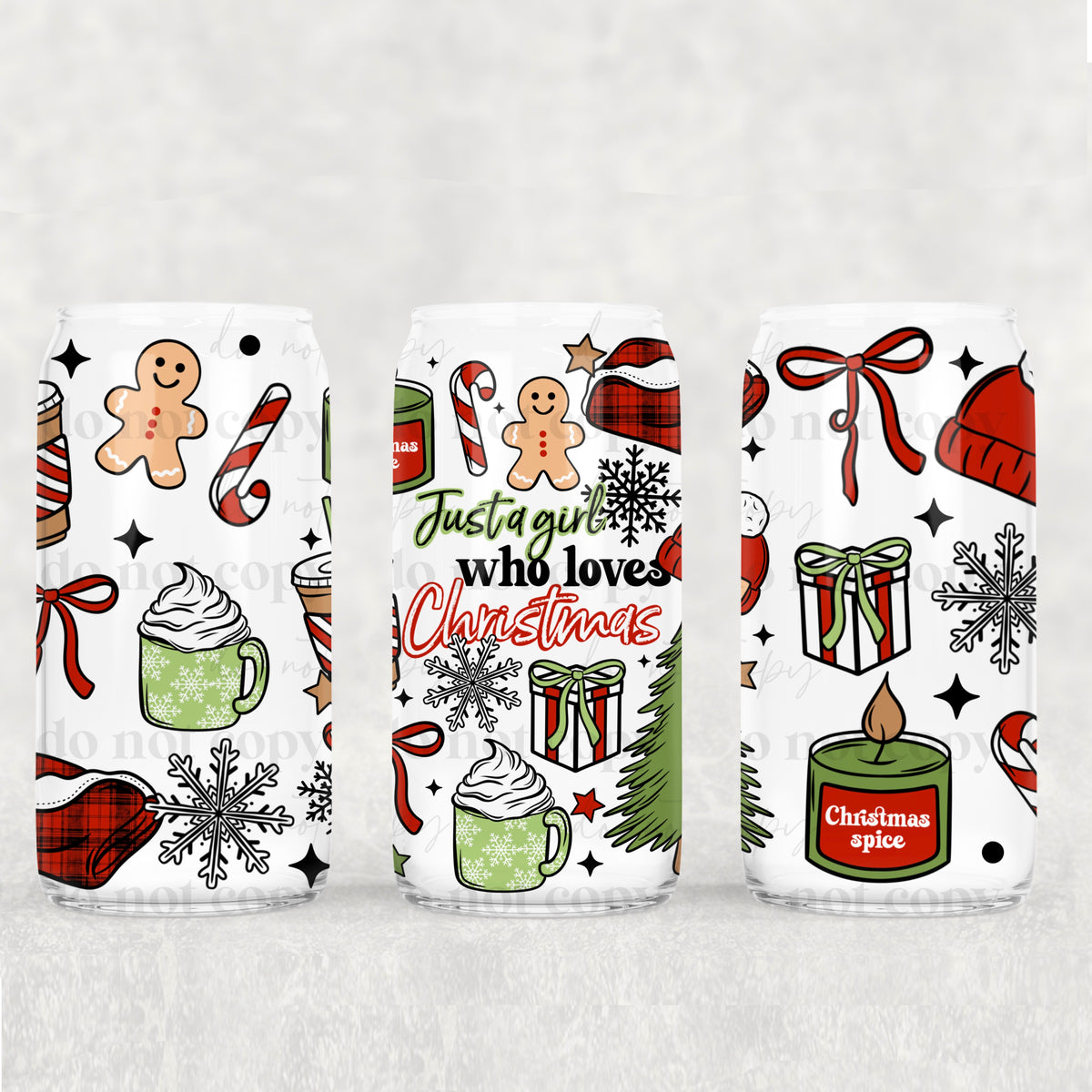2924 just a girl who loves christmas (CSC) UV DTF WRAP