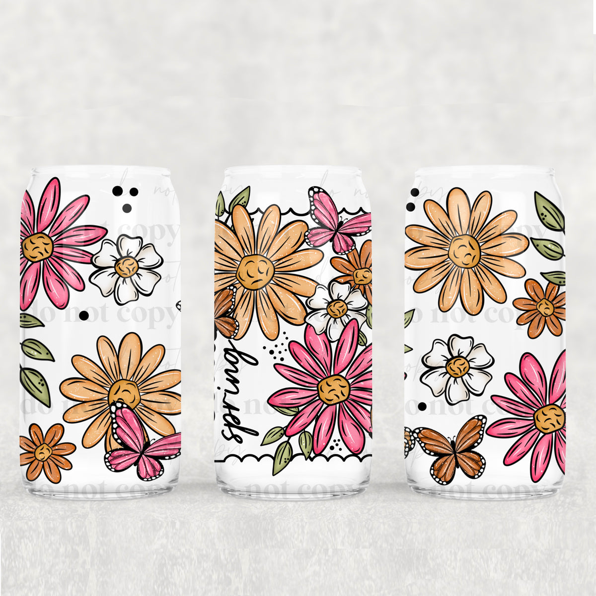 2932 spring flowers (CSC) UV DTF WRAP
