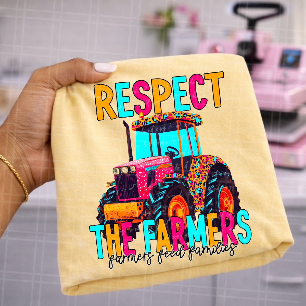 Respect the farmers tractor (Virgo) DTF Transfer