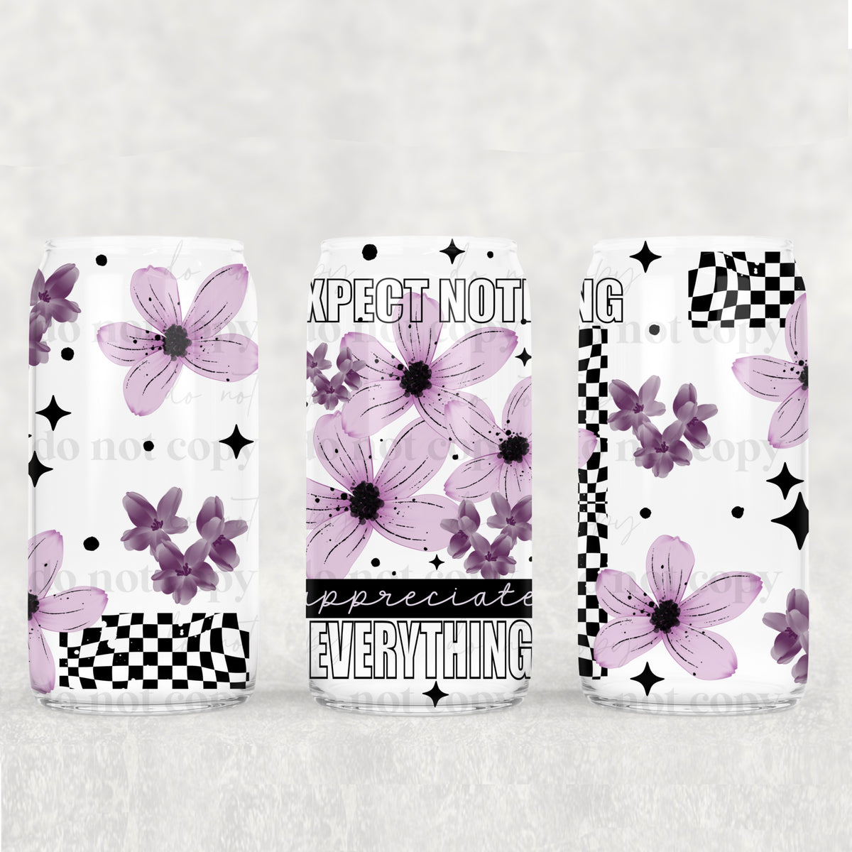 2996 expect nothing (CSC) UV DTF WRAP