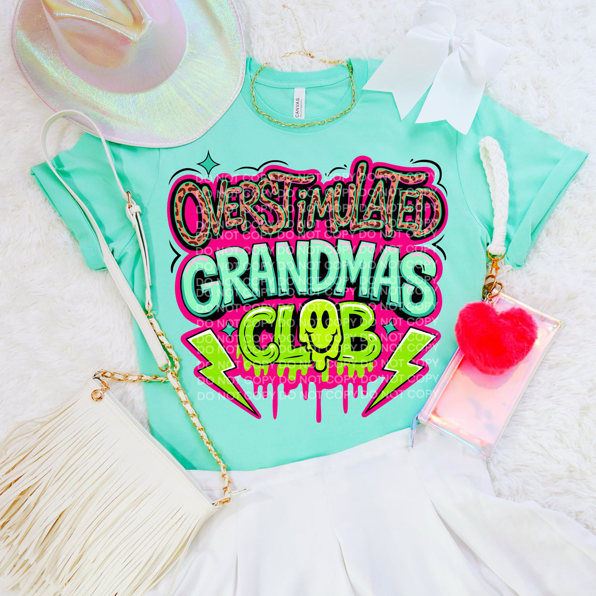 Overstimulated Grandmas Club (SCG) 102140 DTF transfer