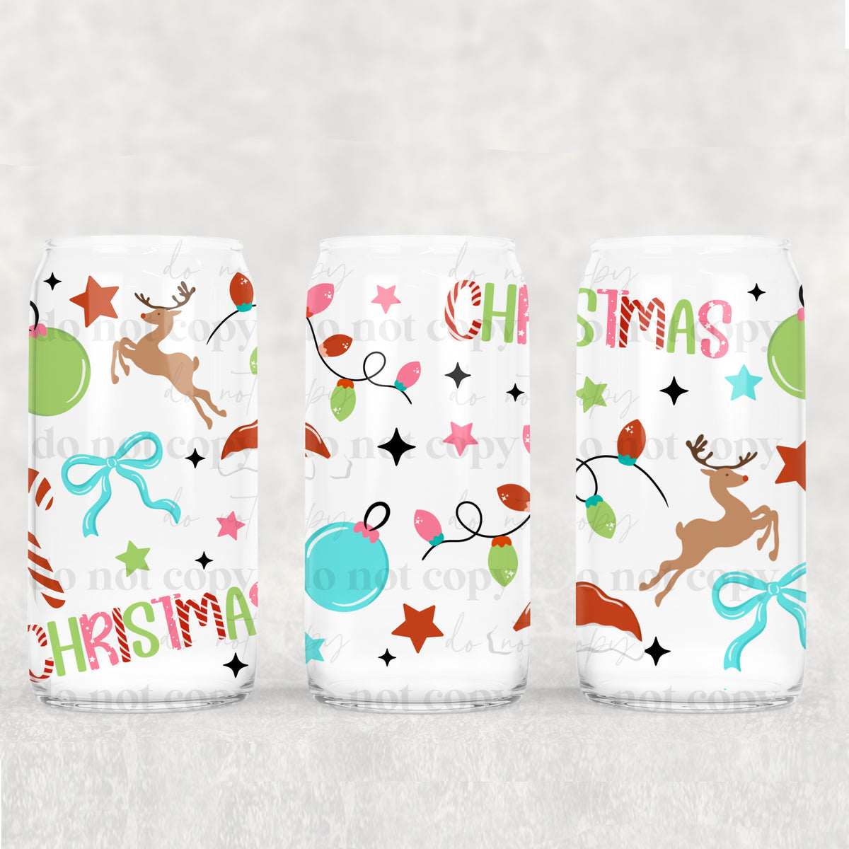 3009 christmas collage (CSC) UV DTF WRAP